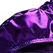 YiZYiF Men's Spandex Rubber Briefs PVC Wet Leather Look Swimwear Underwear Purple