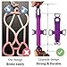 TOOVREN Silicone Case Phone Holder Adjustable Cover with Detachable Lanyard Strap Purple