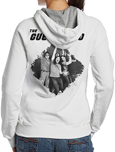 Kystal The Guess Who Poster Women BlackPrint Hoodie Size S White