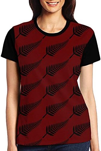 Maori Fern1 Girl Short Sleeve Tee Shirt Fashion Summer Blouse For Women