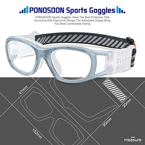 PONOSOON Sports Goggles Glasses for Kids for Basketball Football
