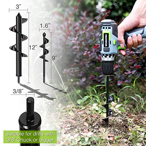 WORKPRO 2-Piece Auger Drill Bit, 1.6\