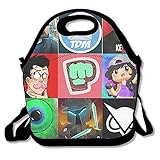 Fox Customzied Vanossgaming - Markiplier - Pewdiepie - JackSepticeye - DanTDM Multifunction Lunch Tote Bag With Adjustable Straps