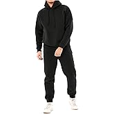 Uni Clau Men's 2 Piece Tracksuits Fleece Pullover Sweatsuits Athletic Fit Jogging Hoodie Outfit Set
