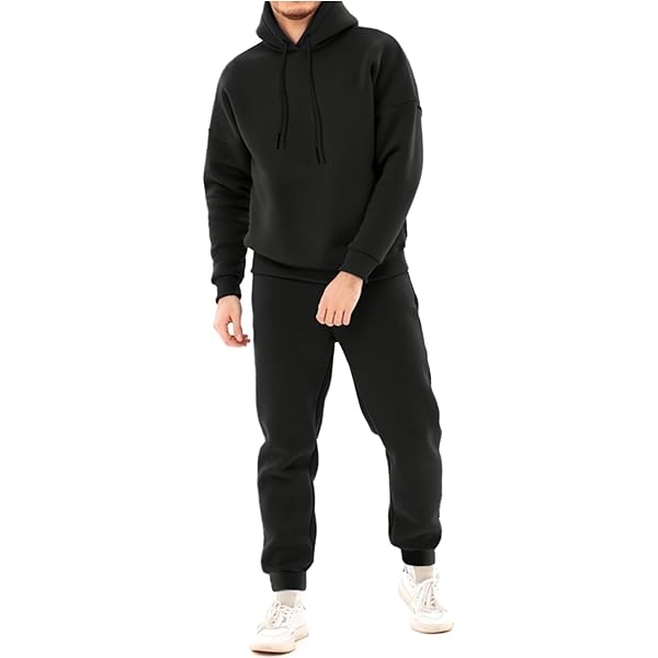 Mens Sweat Suits Piece Set Dezsed Men's Tracksuit Piece Hooded