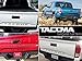 Toyota Tacoma 2016 2017 Rear Tailgate Letter Insert Not Decals - Black