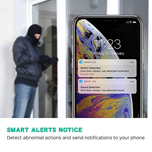 PANAMALAR Outdoor Security Camera, Smart 1080p WiFi IP Camera with Alexa Voice Control, IP65