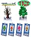 Toysmith Mystical Tree Green, Pink, Yellow & Orange Complete Gift Set Party Bundle - 4 Pack