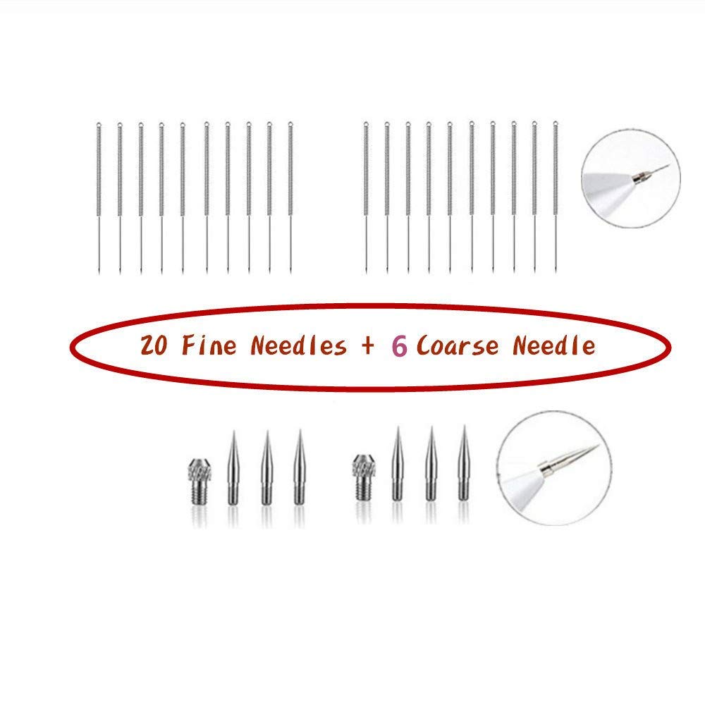 Skin Tag Remover, Rechargeable Spot Eraser Pro Pen with 8 Adjustable Levels and LCD Display for Wart Nevus Tattoo Freckles (Removal Needles B)