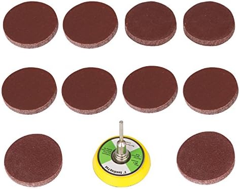 Drill Warehouse 100Pcs 2 inch 60-2000 Grit Dremel Sanding Discs Pad Kit, M6 Backer Plate, with Backer Plate 1/4Inch Shank, for Drill Grinder Rotary Tools