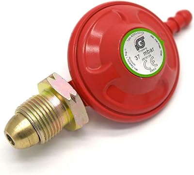 NANDEYIBI 37mbar Propane Regulator 1.5kg/h Screw On for BBQ Camping Caravan