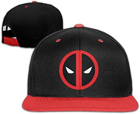 Deadpool Kid Hip Hop Adjustable Snapback Baseball Caps Red