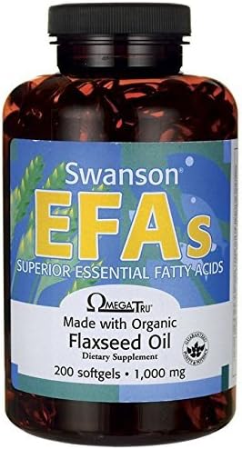 Swanson Flaxseed Oil (Omegatru) 1,000 mg 200 Sgels by Swanson Efas