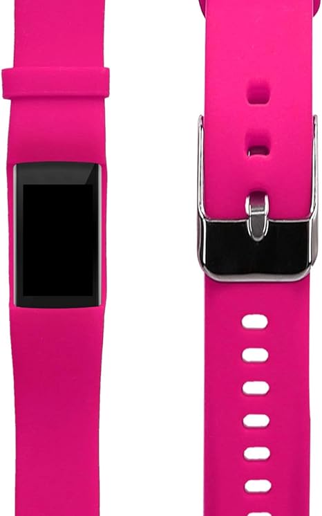 kwmobile Pulsera Compatible con Polar A360 / A370 - Brazalete de Silicona en Rosa Fucsia sin Fitness Tracker