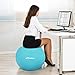 Trideer Exercise Ball (45-85cm) Extra Thick Yoga Ball Chair, Anti-Burst Heavy Duty Stability Ball Supports 2200lbs, Birthing Ball with Quick Pump (Office & Home & Gym)