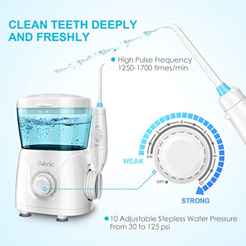 iTeknic Multifunctional Jet Tips Family Big Water Flosser Oral
