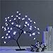 Bonsai Tree Light Artificial Tree Led Flower Cherry Blossom Light Adjustable Branches Battery Operated for Room Decoration and Gift (Blue)
