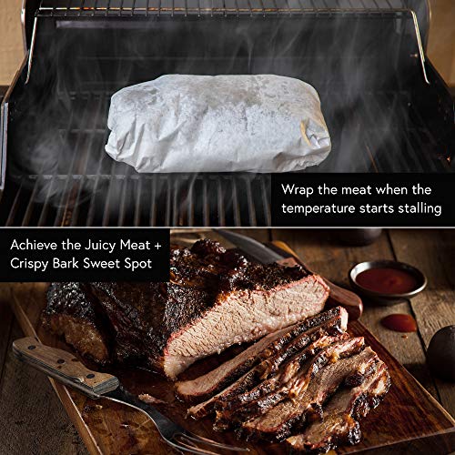 White Butcher Paper Roll 18 Inches by 200 Feet (2400 Inches) USA Made, Fda Approved for Meat Smoking and Food