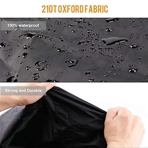 Toptrek Bicycle Cover, Waterproof 210T Oxford Fabric, High-Quality Bicycle Garage Tarpaulin, Waterproof 200 x 110 x 70 cm Bicycle Protective Cover with Bag