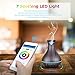 Essential Oil Diffuser, Maxcio 400ml Smart Aromatherapy Diffuser with Timer & 7 RGB Light, 2 Mist Mode Waterless Auto-Off, Ultrasonic Humidifier with Alexa & Google Home, App & Voice Control