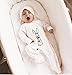 Babysoy Newborn Jane Goodall Endangered Animal Print Long Sleeve Footie Coverall PJS Rabbit/Peony 12-18 Months