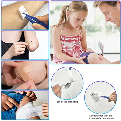 276PCS Personal First Aid Kit for Car Emergency Supplies Mini Compact Bag for Backpack, Basic Camping Essentials Survival Kit for Hiking Travel AMORNING with Scissors