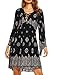 Beyove Women's Bohemian Vintage Printed Ethnic Style Loose Casual Tunic Dress