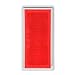 Grand General 80854 Red Rectangular Stick-On Reflector with Chrome Plastic Trim For Trucks, Towing, Trailers, RVs and Buses, 1 Pack