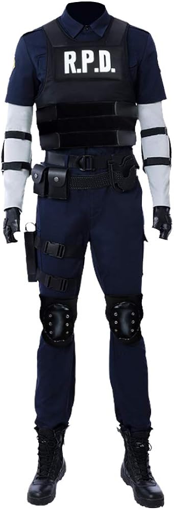 Amazon Com Resident Evil 2 Remake Biohazard Re 2 Leon Scott Kennedy Cosplay Costume Halloween Outfits Full Set Clothing
