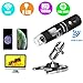 Wireless Digital Microscope, Skybasic 50X to 1000X WiFi Handheld Zoom Magnification Endoscope Camera Magnifier 1080P FHD 2.0 MP 8 LED Compatible with Android and iOS Smartphone or Tablet, Windows Mac primary
