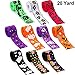 20 Yards 1 Inch Wide Halloween Ribbon Ghost Spider Pumpkin Witch Hat Print Grosgrain Ribbon Halloween Decorative Ribbon for Halloween Party Supplies