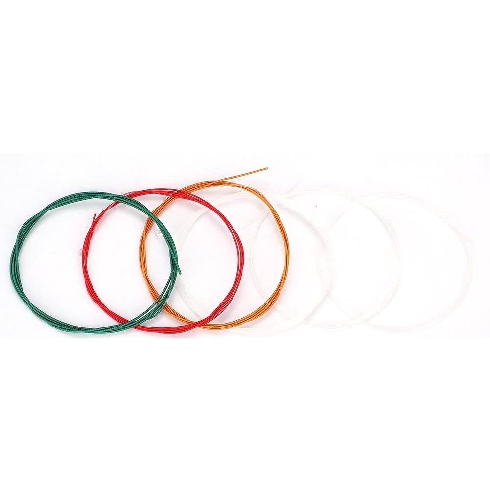 Color Guitar String 6pcs/Set Nylon Classical Strings Standard Tension for Acoustic Guitar Replacement