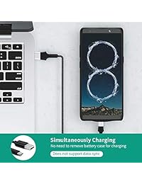 [actualizado] Galaxy Note 8 Funda de batería Qi inalámbrico compatible de carga, Newdery 5500 mAh Slim extendido recargable externa de carga caso compatible Galaxy Note 8 (6.3" negro)
