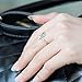 Acxico Little Cat 925 Sterling Silver with Crystal Inlaid Adjustable Ring