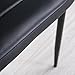 Mecor Set of 4 Stunning Black Dining Chairs Comfortable Leather Dining Room Furniture