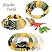 SnowCinda Toys for 4-5 Year Old Boys, 192 Pcs Dinosaur Toys Upgraded Race Car Flexible Track Jurassic World with 1 Trains&Car,1 Turntable,3 Mini Dinosaurs,Best Gift for Age 3-10 Year Old Boys/Girls