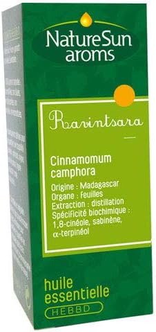 NatureSun Aroms Organic Essential Oil Ravintsara (Cinnamomum Camphora) 10ml