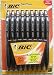 18 Bic Bu3 Comfortable Grip Retractable Ball Pens 1.0 medium point (Black)