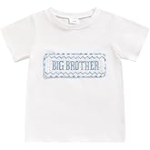 TITKKOP Baby Boy Clothes Big Brother T Shirt Toddler Boy Summer Cotton Short Sleeve Tops for 1-5T Baby Boy Outfits