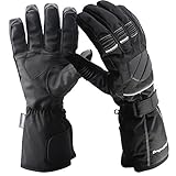 Men's Thinsulate Ski,Snowboard Gloves – Waterproof Leather Padding Warmest ,Water Proof,Windproof Full Finger Glove – Best Warm for Winter Cold Weather Sports - Snowmobile,Skiing,Snow.