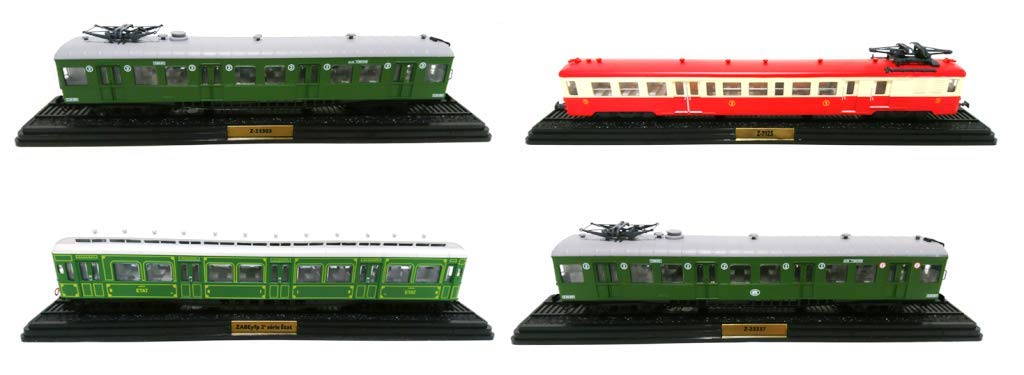 OPO 10 - Set of 4 Railcars SNCF Ho 1/87 Train Locomotive (1+3+4+5) LAM7