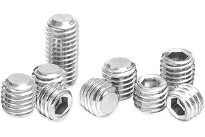 MFLAMO M3*2mm Set Screws 304 Stainless Grub Screw Metric M3 Allen Head Socket Hex Grub Screw (15Pcs)