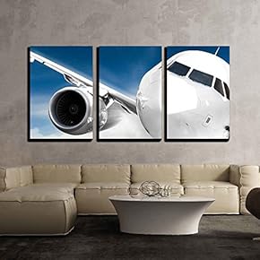 Fast Airplane in The Sky x3 Panels