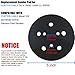 5 Inch 5 Hole Orbital Sander Replacement Pad for Porter Cable 333 333VS Random Orbit Sanders - Hook and Loop Sanding Pad Parts for Porter Cable 13904/13909-1 Pack