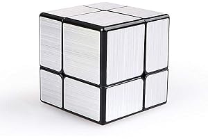 LiangCuber QY Toys Mirror Cube 2x2 Speed Cube 2x2x2 Mirror Blocks Shaped Puzzle Silver Version