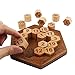 HuoBi Wooden Digital Platter Puzzle, 20 Pieces Brain Teaser Toy for Kids and Adults, Recommended Age 6+ Years