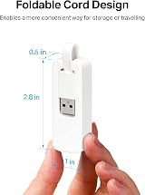 TP-Link UE300 USB 3.0 to Gigabit Ethernet Network Adapter Wired LAN Port view 2