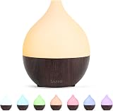 SALKING Essential Oil Diffuser 100ml Ultrasonic Auto Shut-Off Dark Wood