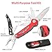 Folding Knife Fold Multitool Knife 10-in-1 Plier Sheath, Set Kit for Camping Hiking Outdoor and Indoor