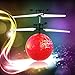 RC Flying Ball Crystal Flashing LED Light Flying ball RC Toy RC infrared Induction Helicopter for Kids, Teenagers Colorful Flyings for Kid's Toy Red